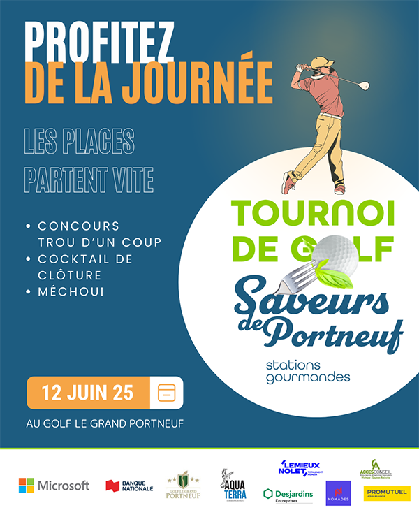 Tournoi de golfe des Saveurs de Portneuf